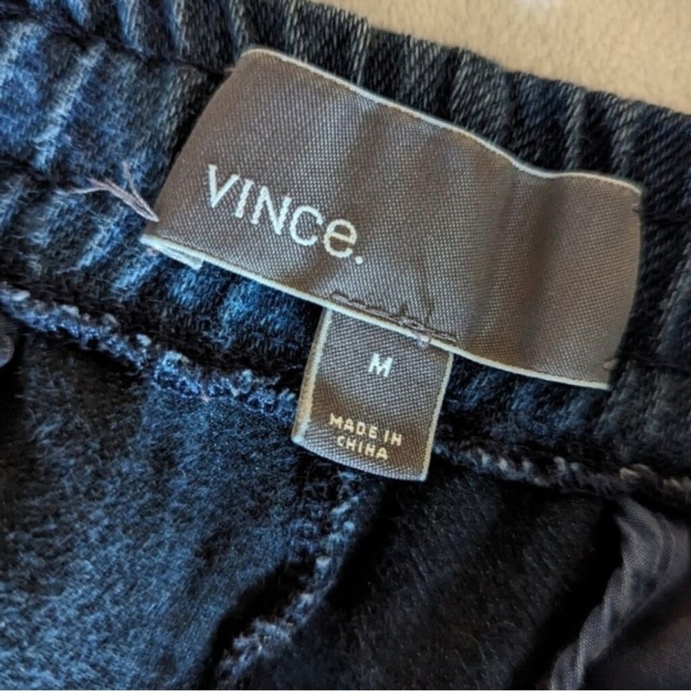 Vince Cropped Pull On Jeans Drawstring Waist‎ Dark Wash Sz M - Picture 5 of 8